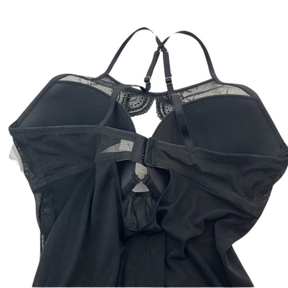 Auden Lingerie: Black Lace Teddy with Padded Underwire - Picture 6 of 7